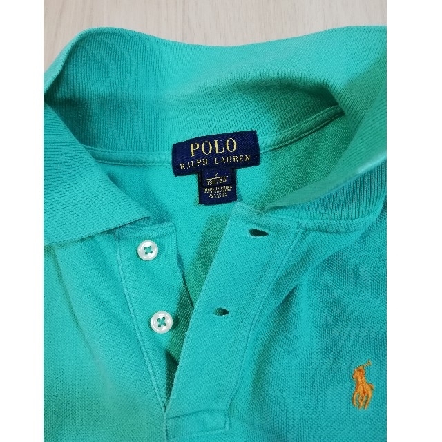 Ralph Lauren(ラルフローレン)のラルフローレン ポロシャツ 130 キッズ グリーン キッズ/ベビー/マタニティのキッズ服男の子用(90cm~)(Tシャツ/カットソー)の商品写真