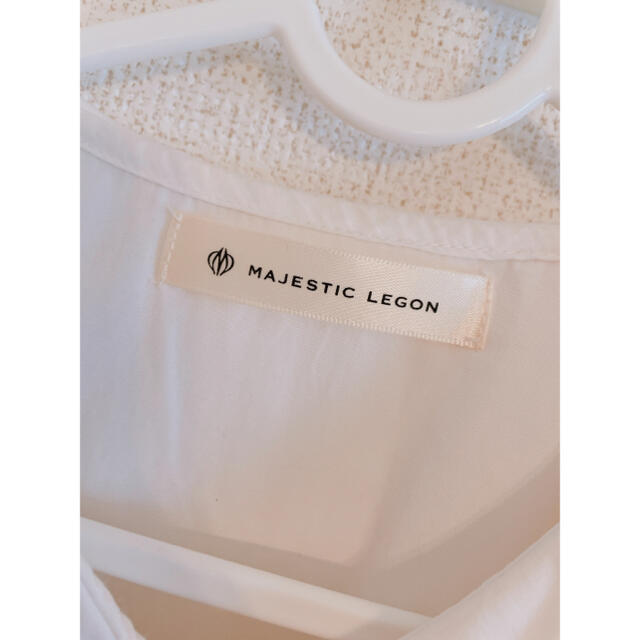 MAJESTIC LEGON(マジェスティックレゴン)のフリルカラーブラウス ビック衿 ビックカラー MAJESTIC LEGON レディースのトップス(シャツ/ブラウス(長袖/七分))の商品写真