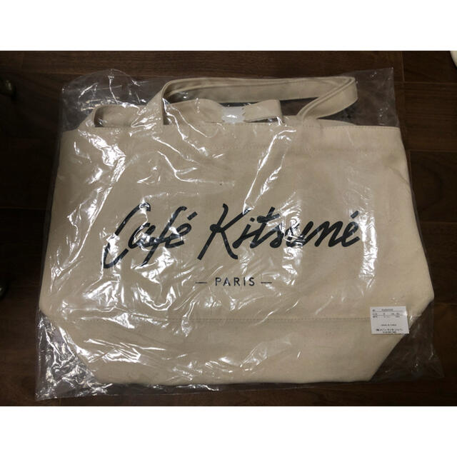 MAISON KITSUNE'(メゾンキツネ)の MAISONKITSUNE CAFE SHOULDER TOTE レディースのバッグ(トートバッグ)の商品写真