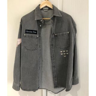 ディオールオム(DIOR HOMME)のDIOR HOMME デニムシャツ　ディオール　ロゴ入り　メンズ　シャツ(シャツ)