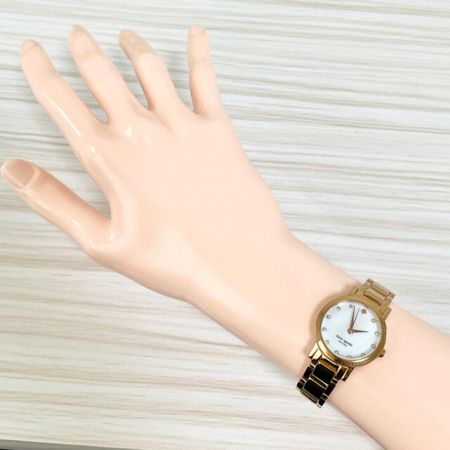 23 ケイトスペード時計　レディース腕時計　ブロンズ色　ホワイト　人気 3