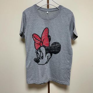 ディズニー(Disney)のディズニー ミニーちゃん Tシャツ グレー(Tシャツ(半袖/袖なし))