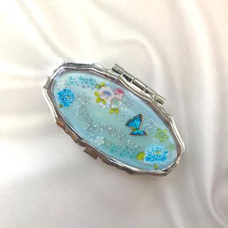 春夏レジン  和の花と蝶 ピルケース アクセケース(その他)