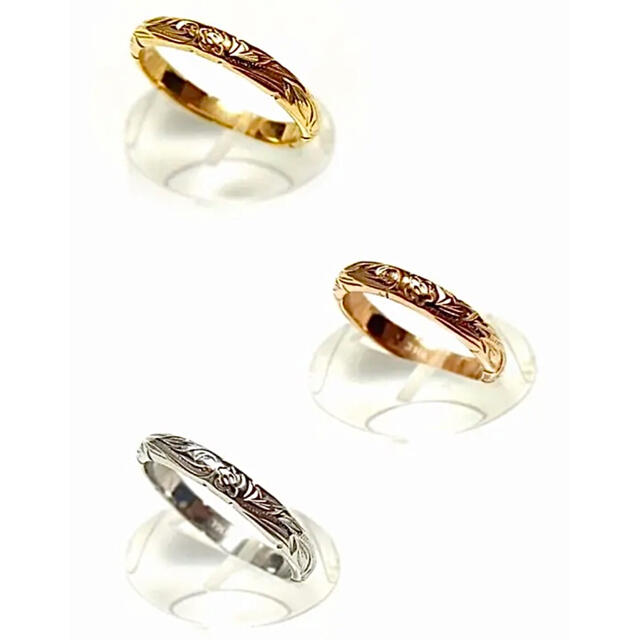 【人気】ハワイアンジュエリー リング 指輪 ホヌ プルメリア ユニセックス メンズのアクセサリー(リング(指輪))の商品写真