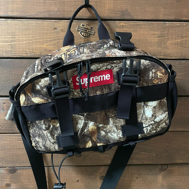 19AW Supreme Waist Bag Real Tree Camo