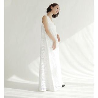 トゥデイフル(TODAYFUL)のlouren lace camisole onepiece white(ロングワンピース/マキシワンピース)