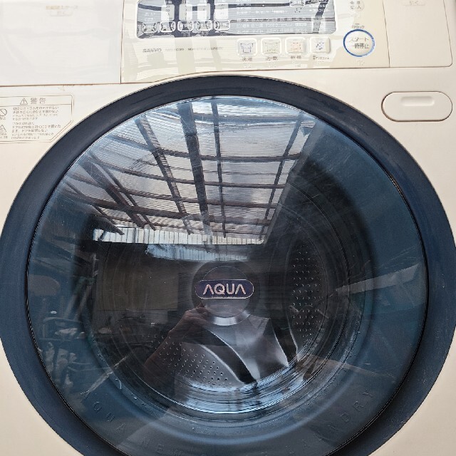 【返品交換不可】 SANYO ドラム式洗濯乾燥機 AWD-AQ380 9kg/6kg 洗濯機