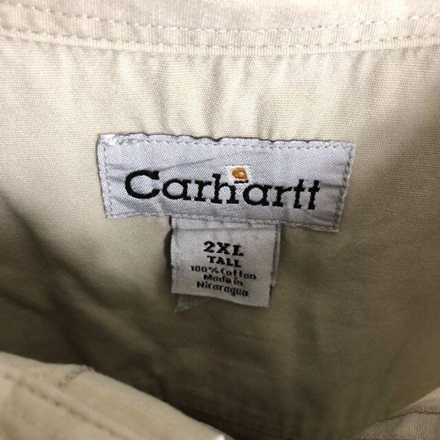 carhartt(カーハート)のカーハート☆ワークシャツ 古着 ゆるだぼ ワンポイントロゴ 90s h57 メンズのトップス(シャツ)の商品写真