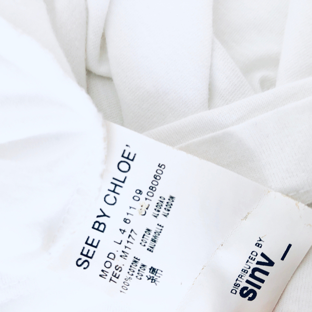SEE BY CHLOE(シーバイクロエ)のSEE BY CHLOE シーバイクロエ　Ｔシャツ　４２サイズ レディースのトップス(Tシャツ(半袖/袖なし))の商品写真