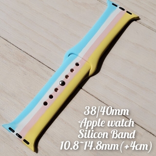 Apple watch用 交換シリコンバンドー　２本(ラバーベルト)