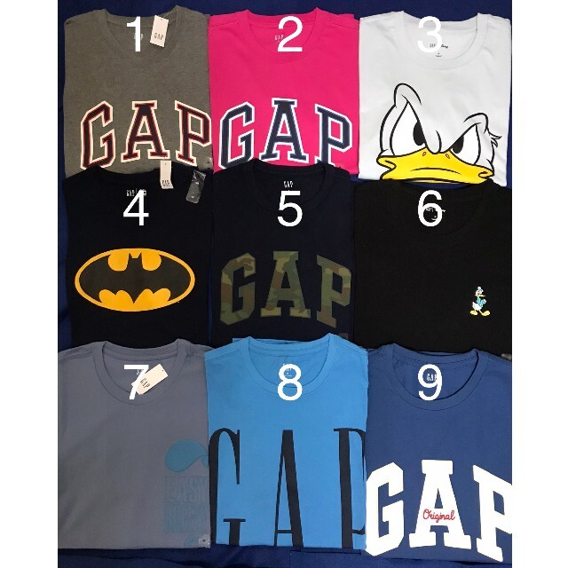 GAP(ギャップ)の【新品未使用タグ付き正規品 10枚セット】GAP　Tシャツ メンズのトップス(Tシャツ/カットソー(半袖/袖なし))の商品写真