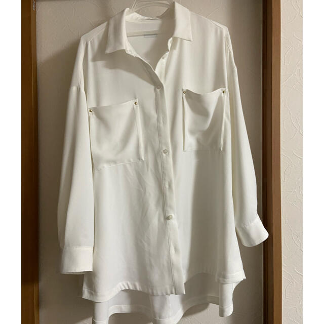 ayane ユルシャツ☆ホワイト レディースのトップス(シャツ/ブラウス(長袖/七分))の商品写真