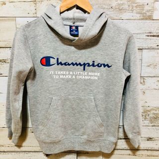 チャンピオン(Champion)の140 Champion チャンピオン グレー パーカー スエット トレーナー(Tシャツ/カットソー)