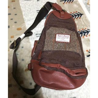 ハリスツイード(Harris Tweed)のハリスツイード ブラウン 茶色 ボディバッグ ショルダーバッグ バッグ(ボディバッグ/ウエストポーチ)