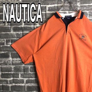 ノーティカ(NAUTICA)のノーティカ☆ポロシャツ ゆるだぼ 90s 刺繍ロゴ 古着 hビッグサイズ h41(ポロシャツ)