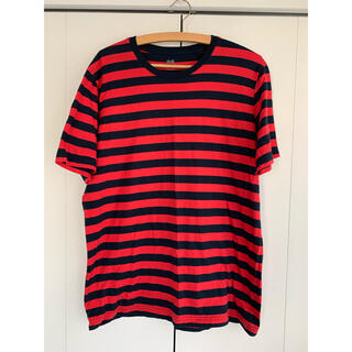 ユニクロ(UNIQLO)のUNIQLO  赤×黒　ボーダーTシャツ(Tシャツ/カットソー(半袖/袖なし))