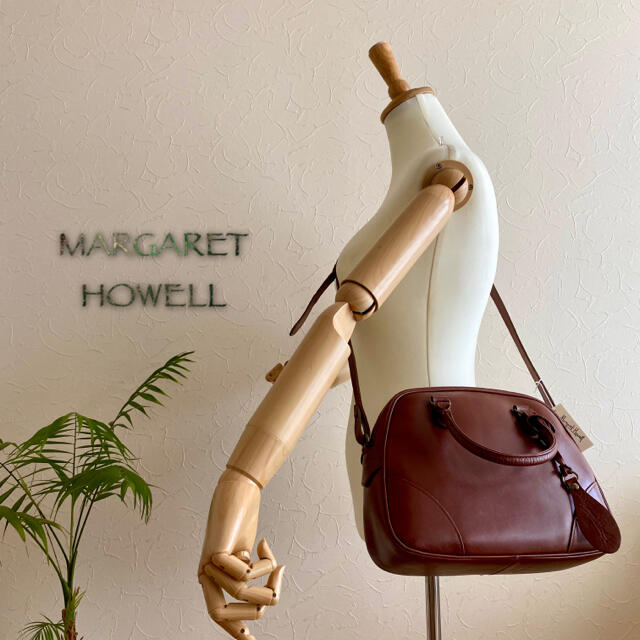 超美品 MARGARET HOWELL 約3.8万 2way レザートートバッグ 4