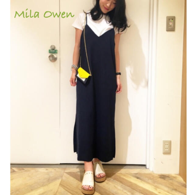 Mila Owen(ミラオーウェン)のミラオーウェン　キャミワンピ レディースのワンピース(ロングワンピース/マキシワンピース)の商品写真