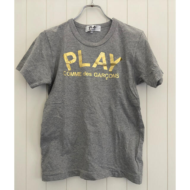 COMME des GARCONS(コムデギャルソン)のPLAY COMME des GARCONS 箔プリントTシャツ レディースのトップス(Tシャツ(半袖/袖なし))の商品写真