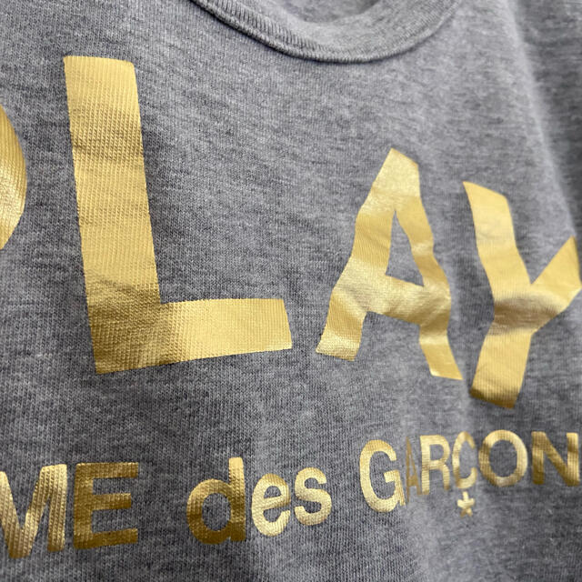 COMME des GARCONS(コムデギャルソン)のPLAY COMME des GARCONS 箔プリントTシャツ レディースのトップス(Tシャツ(半袖/袖なし))の商品写真