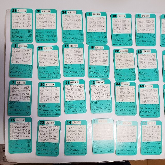 Takara Tomy(タカラトミー)のタカラプロ野球カードゲーム横浜大洋ホエールズ1992年度29枚 エンタメ/ホビーのテーブルゲーム/ホビー(野球/サッカーゲーム)の商品写真