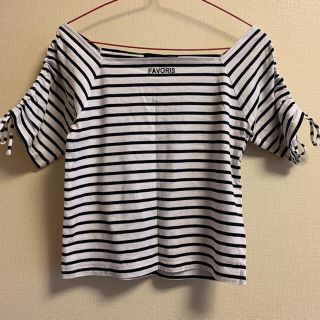 ヘザー(heather)のボーダーTシャツ　トップス(Tシャツ/カットソー(半袖/袖なし))