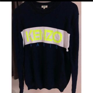 ケンゾー(KENZO)のニット セーター　KENZO 蛍光ロゴ ニット(ニット/セーター)