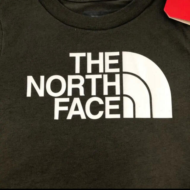 THE NORTH FACE(ザノースフェイス)のNGT394様　専用　ノースフェイス　キッズ　ロゴTシャツ　カーキ　100cm キッズ/ベビー/マタニティのキッズ服男の子用(90cm~)(Tシャツ/カットソー)の商品写真