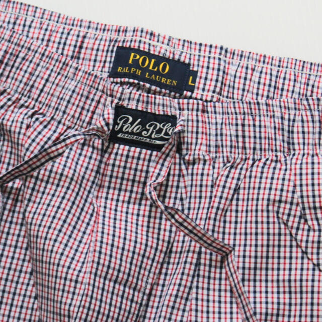 POLO RALPH LAUREN(ポロラルフローレン)の《ポロ ラルフローレン》新品 チェック ショートパンツ 赤 L(W76~84)  メンズのパンツ(ショートパンツ)の商品写真