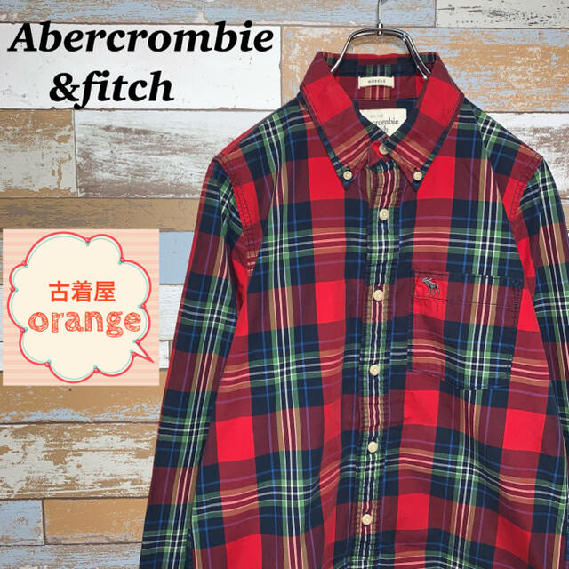 SALE/ 90年代 Abercrombie & Fitch アバクロンビーアンドフィッチ 長袖シャツ チェック柄 グリーン (メンズ XL)   N7825