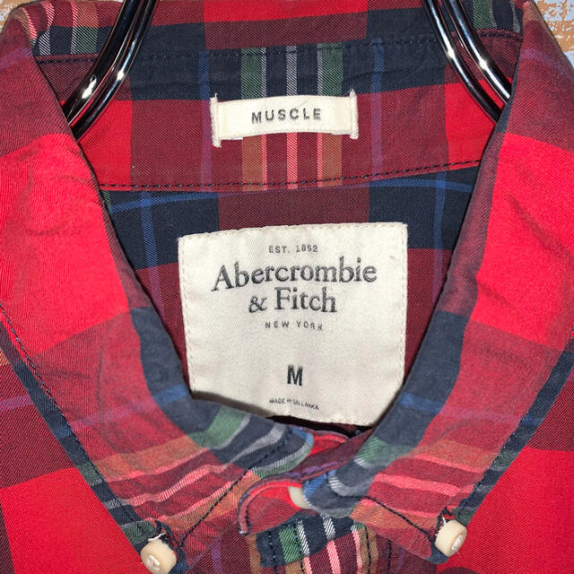 SALE/ 90年代 Abercrombie & Fitch アバクロンビーアンドフィッチ 長袖シャツ チェック柄 グリーン (メンズ XL)   N7825