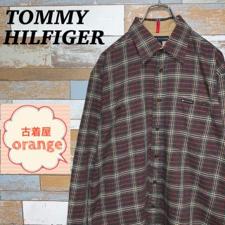 トミーヒルフィガー(TOMMY HILFIGER)の【90s 】トミーヒルフィガー　チェックシャツ　長袖　トップス　シャツ(シャツ)