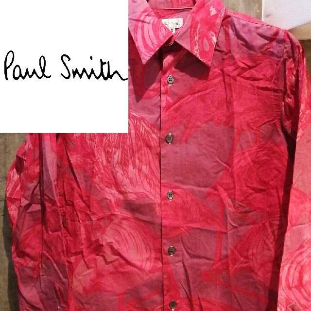 【フラミンゴ動物】PAUL SMITH　シャツ　STUSSY　ブラックアイパッチ