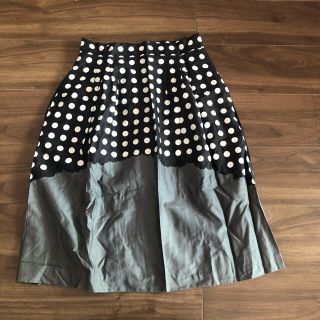 マリメッコ(marimekko)のmarimekko ドット プリント スカート マリメッコ(ひざ丈スカート)