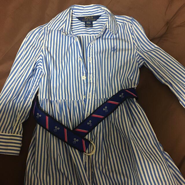 Ralph Lauren(ラルフローレン)のラルフローレンシャツワンピース キッズ/ベビー/マタニティのキッズ服女の子用(90cm~)(ワンピース)の商品写真