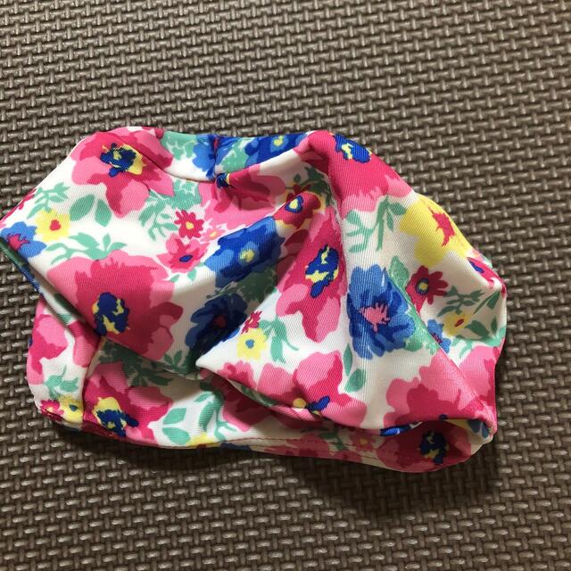 プール帽子　頭囲48〜54  花柄で可愛いです♪ キッズ/ベビー/マタニティのキッズ服女の子用(90cm~)(水着)の商品写真