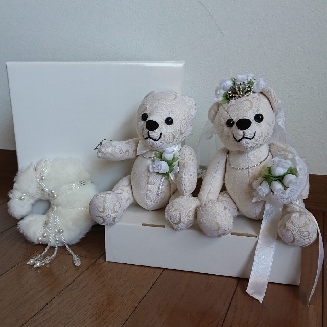 4℃ - ウェルカムベア 4℃ ウェディング 結婚式 くま リングピロー ...