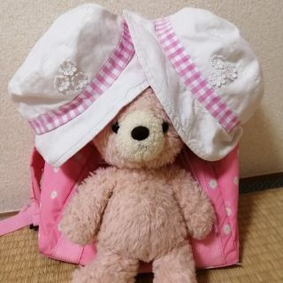 エフオーキッズ(F.O.KIDS)の【お値下げ!!】リバーシブル 夏用帽子 ２点セット 双子ちゃん(帽子)