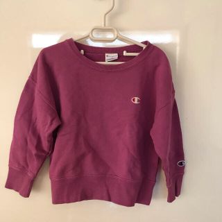 チャンピオン(Champion)のチャンピオン champion キッズ 120 トレーナー スウェット パープル(Tシャツ/カットソー)