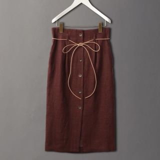 ビューティアンドユースユナイテッドアローズ(BEAUTY&YOUTH UNITED ARROWS)の〈6(roku)ロク〉 LINEN BUTTON SKIRT/スカート(ロングスカート)