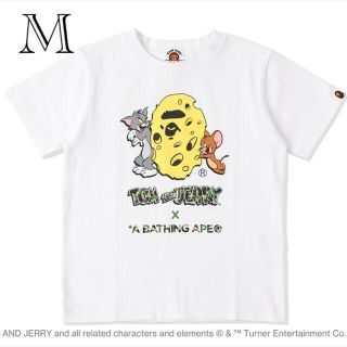 アベイシングエイプ(A BATHING APE)のBape x Tom&Jerry Cheese Ape Head Tee M(Tシャツ/カットソー(半袖/袖なし))