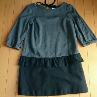 アナトリエ(anatelier)の秋冬物★お買い得★ボンメルスリーワンピース34size(ひざ丈ワンピース)