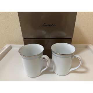 ノリタケ(Noritake)のノリタケ　マグカップ　ペアセット(グラス/カップ)