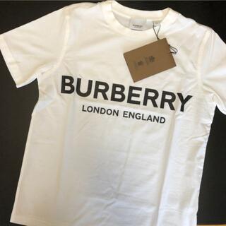 バーバリー(BURBERRY)の新品未使用 ◆Burberry◆ロゴプリント コットンTシャツ ホワイトXS(Tシャツ(半袖/袖なし))