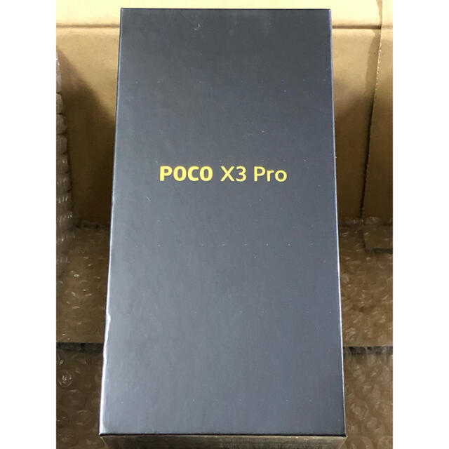 ANDROID(アンドロイド)の最新型 新品 未開封 POCO X3 Pro global version ♪ スマホ/家電/カメラのスマートフォン/携帯電話(スマートフォン本体)の商品写真