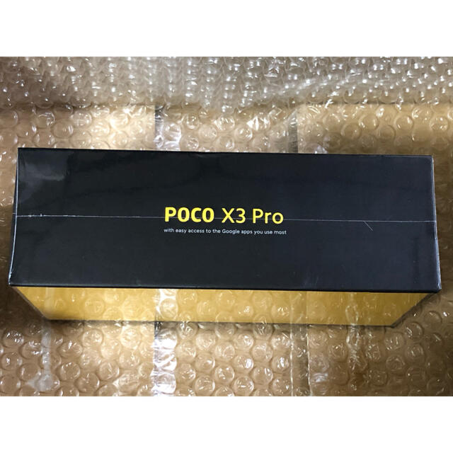 ANDROID(アンドロイド)の最新型 新品 未開封 POCO X3 Pro global version ♪ スマホ/家電/カメラのスマートフォン/携帯電話(スマートフォン本体)の商品写真