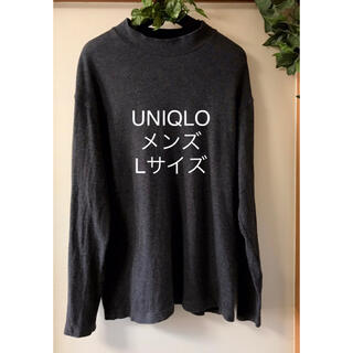 ユニクロ(UNIQLO)のUNIQLOユニクロ  ストレッチ　メンズ　ブラック　半袖　トップス Lサイズ(Tシャツ/カットソー(七分/長袖))