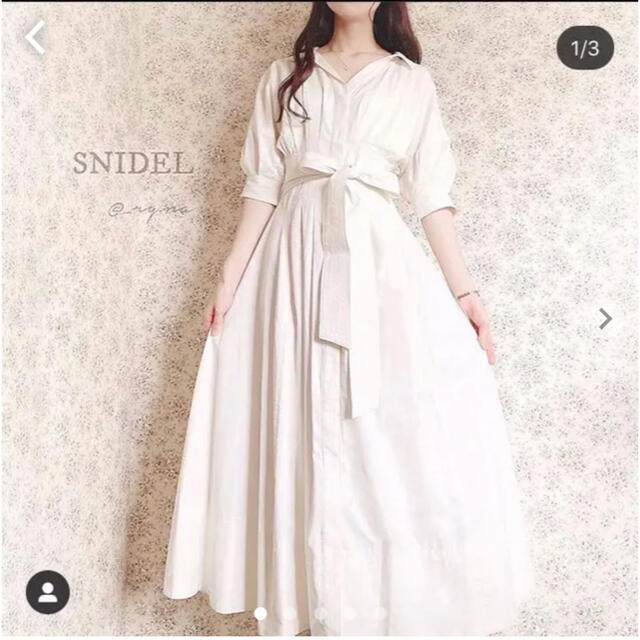 SNIDEL(スナイデル)のSNIDEL スナイデル シャツディテールワンピース👗 レディースのワンピース(ひざ丈ワンピース)の商品写真