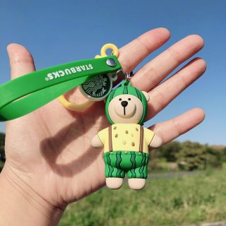 スターバックスコーヒー(Starbucks Coffee)の海外限定　スターバックス　ベアリスタ　キーホルダー　スタバ　くま　韓国　韓国雑貨(キーホルダー)