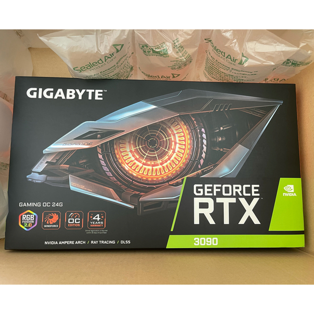 GIGABYTE NVIDIA GeForce RTX3090搭載